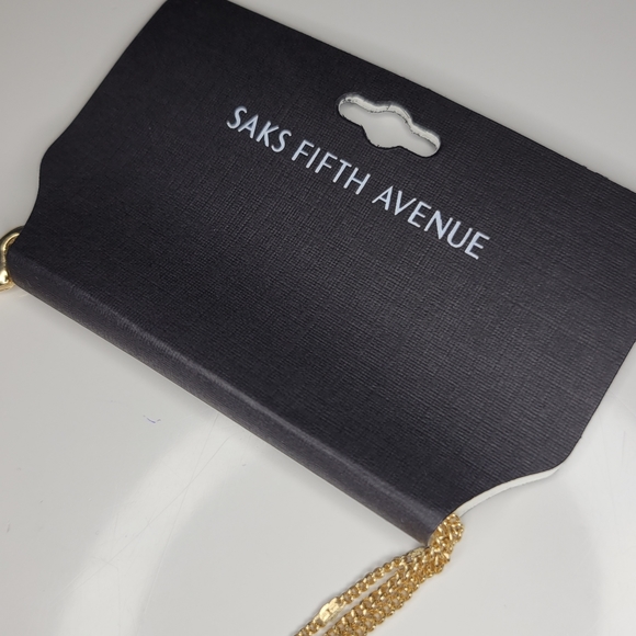 NWT Saks Fifth Avenue Necklace Triple Chain - Picture 2 of 5